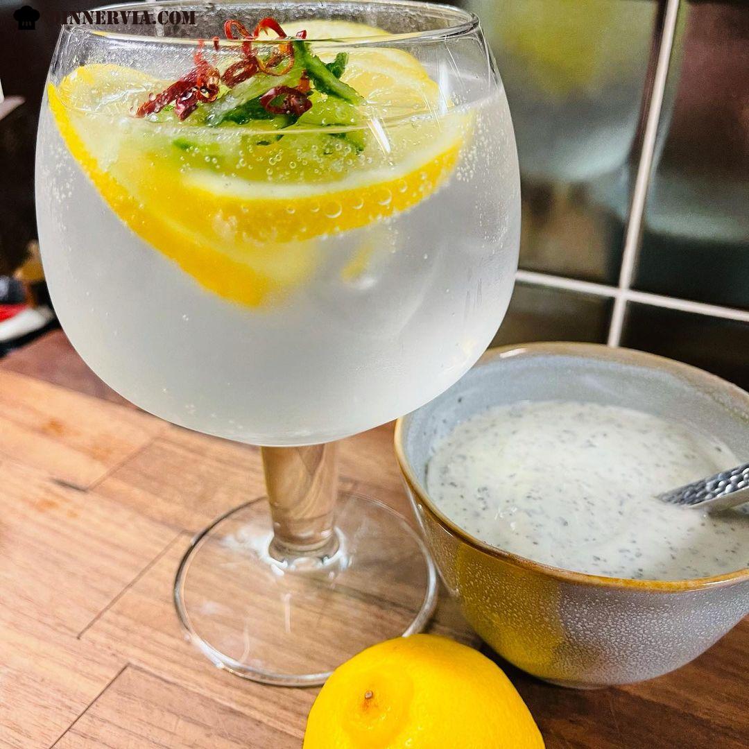 Tonights Friday night Gin tipple Bombay Sapphire with lemon cucumber