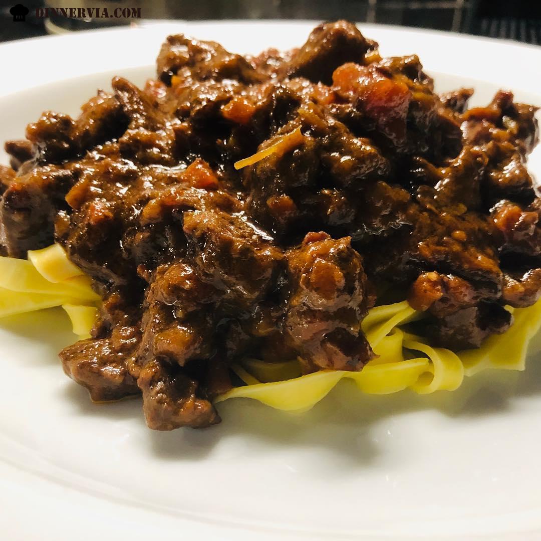8 hour slow cooked Bolognaise true Italian style before it