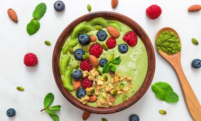 Matcha Green Tea Smoothie Bowl Recipe