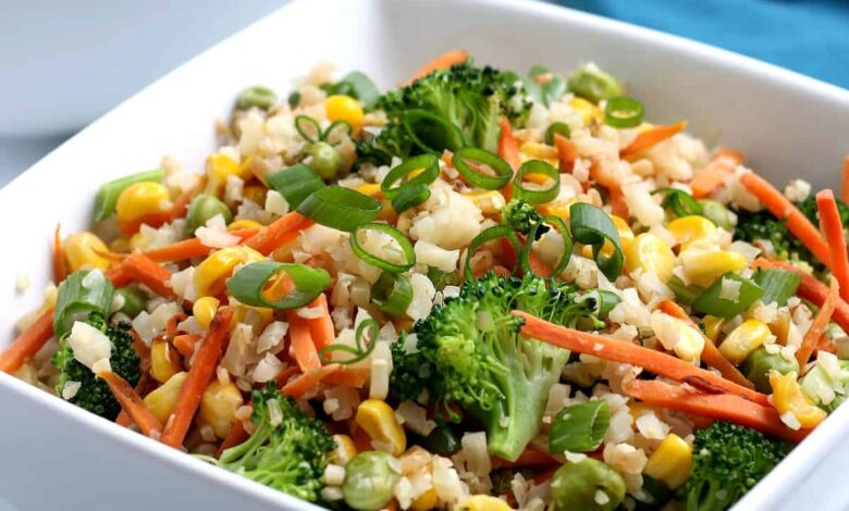 cauliflower rice stir fry recipe