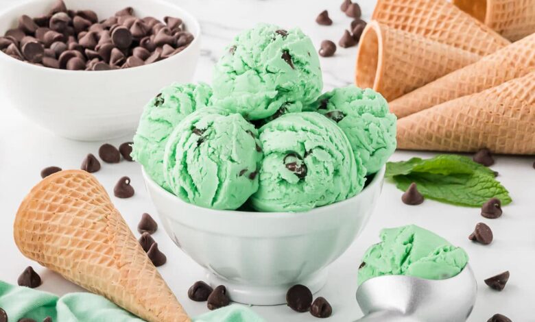 Mint Chocolate Chip Ice Cream Recipe