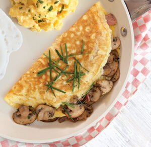 Mushroom and Cheese Omelette 