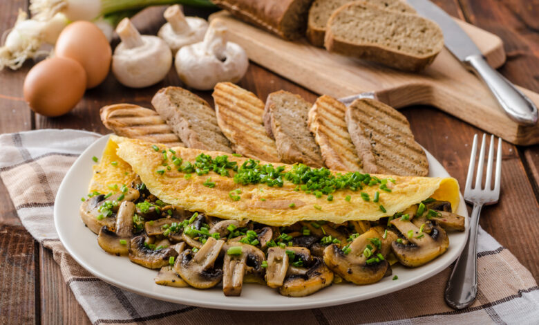 Mushroom Omlette Recipe