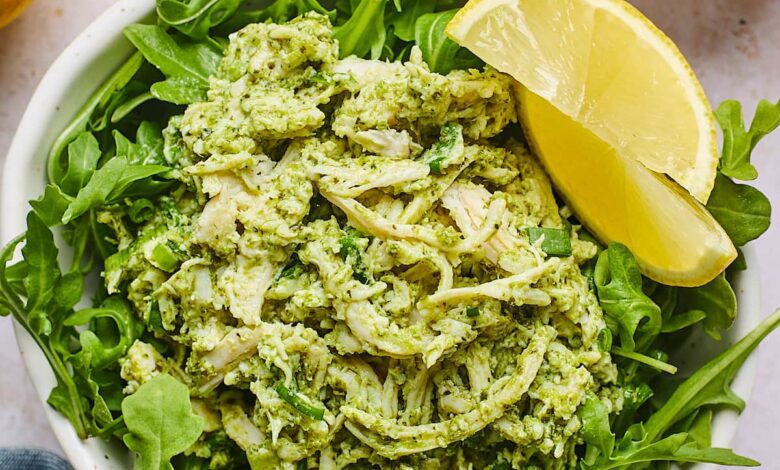 Chicken and pesto salad