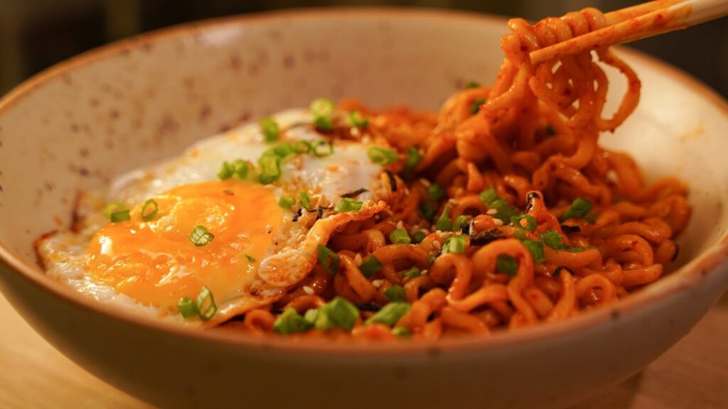 Korean Fire Noodles Recipe: Spicy, Easy and Delicious | dinnervia